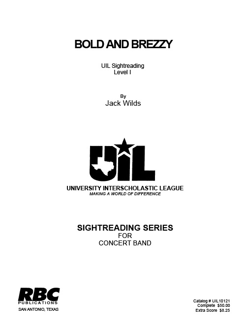 Bold And Breezy (Score)