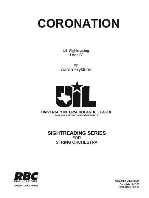 Coronation (Score)