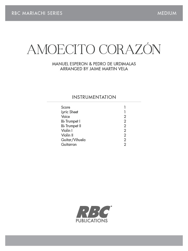 Amoecito Corazón (Score)