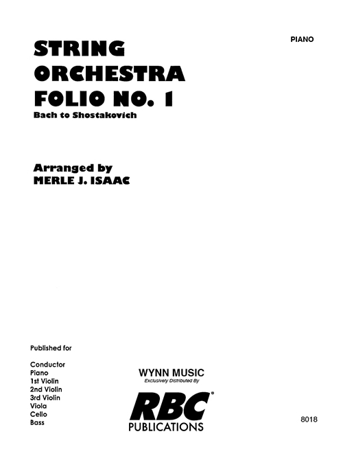 String Orchestra Folio No. 1 - Piano
